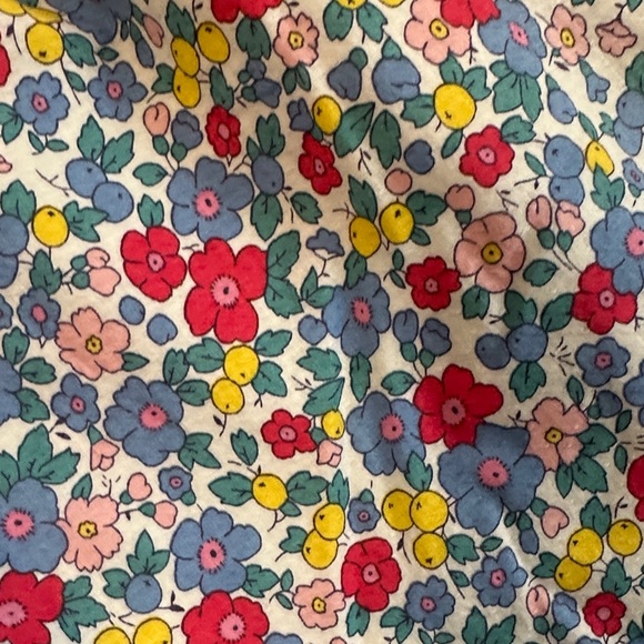 NWT Mini Boden Smocked Multicolor Floral Long Sleeve Dress - Picture 3 of 4